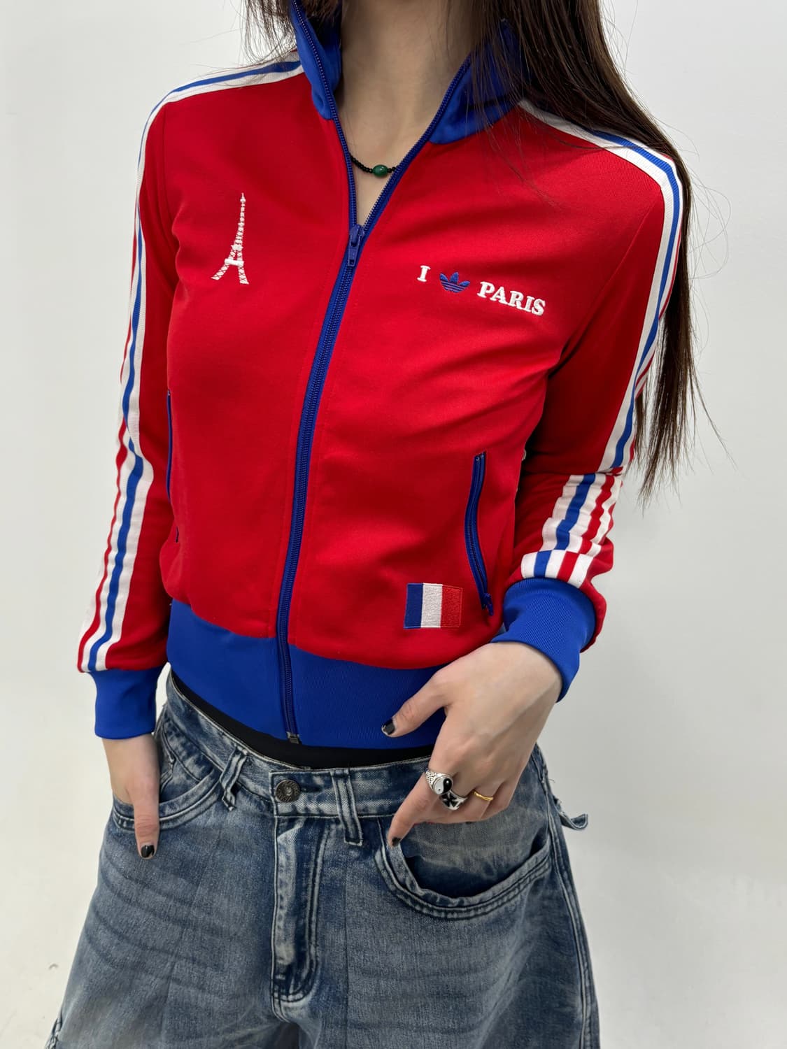 90s올드스쿨 아디 아이러브파리 져지  상품이미지1