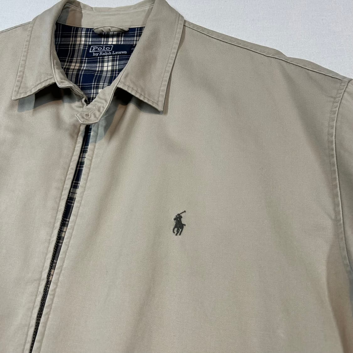 XL) 폴로 랄프로렌 베이포트 스윙탑 코튼 자켓 체크 안감 상품이미지3