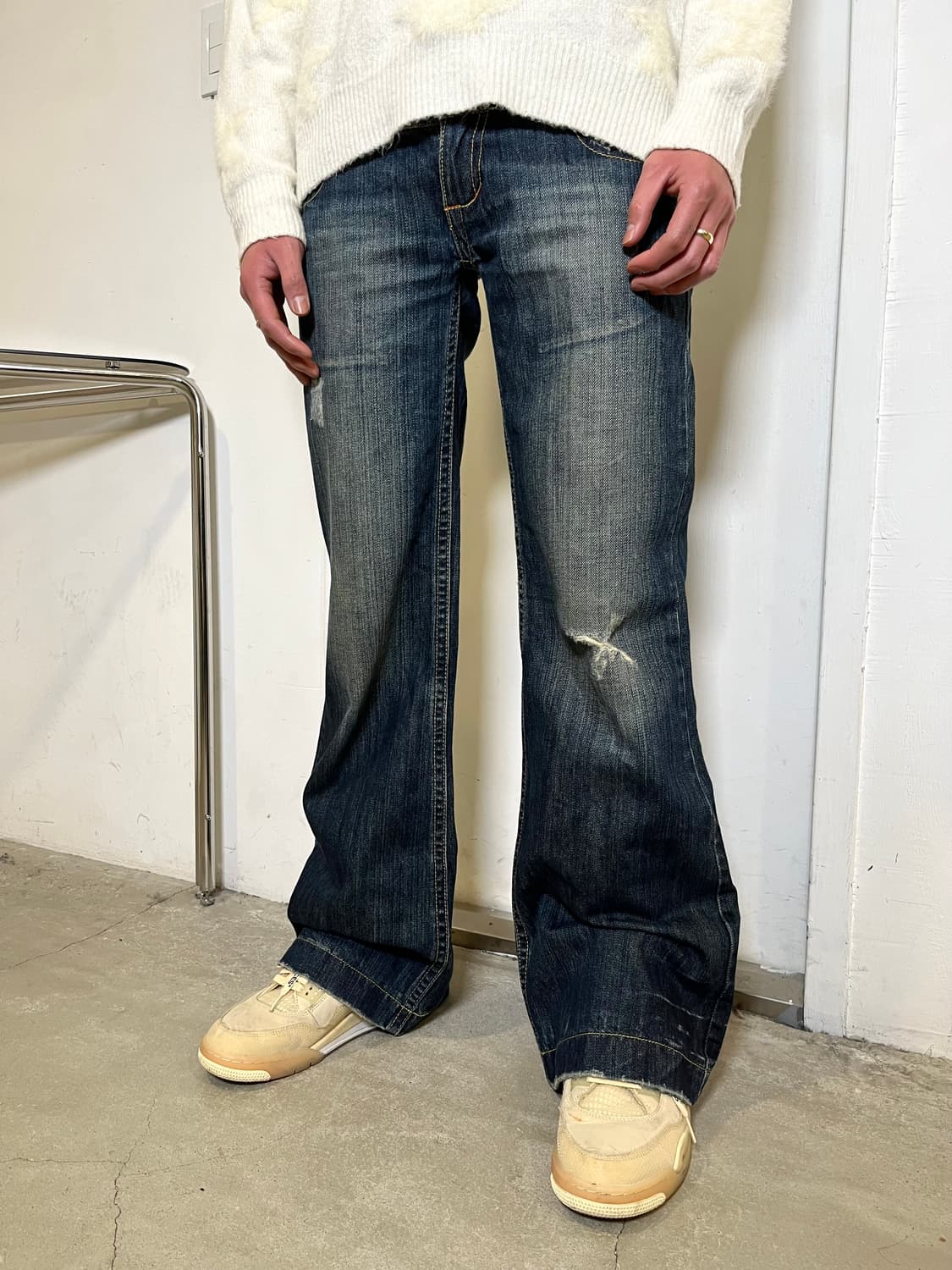 Wide Boots Cut Denim Pants 상품이미지2