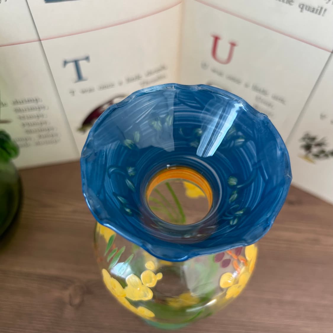 미국 빈티지 화병 핸드페인티드 꽃병 상품이미지4