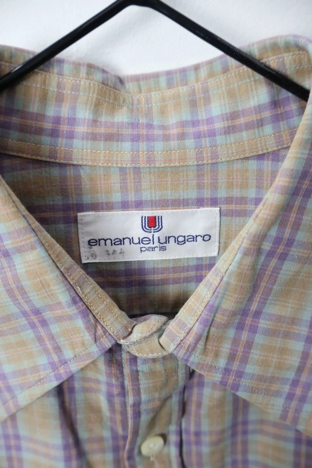 Emanuel Ungaro Paris Plaid Cotton Shirt 상품이미지5