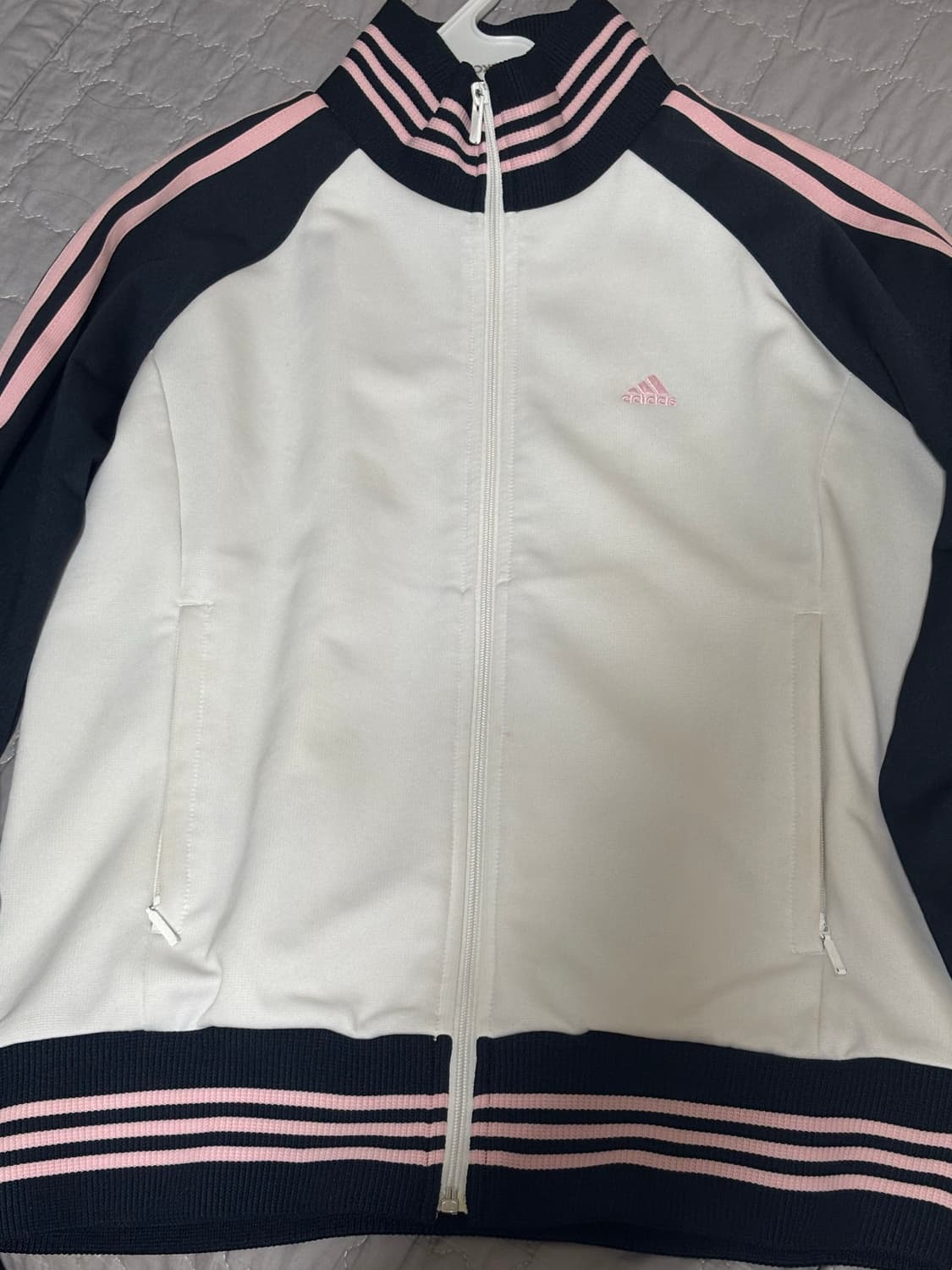빈티지 일본 아디다스 핑크 검핑 흰핑 네이비 베이비핑크 져지 트랙탑 상품이미지1