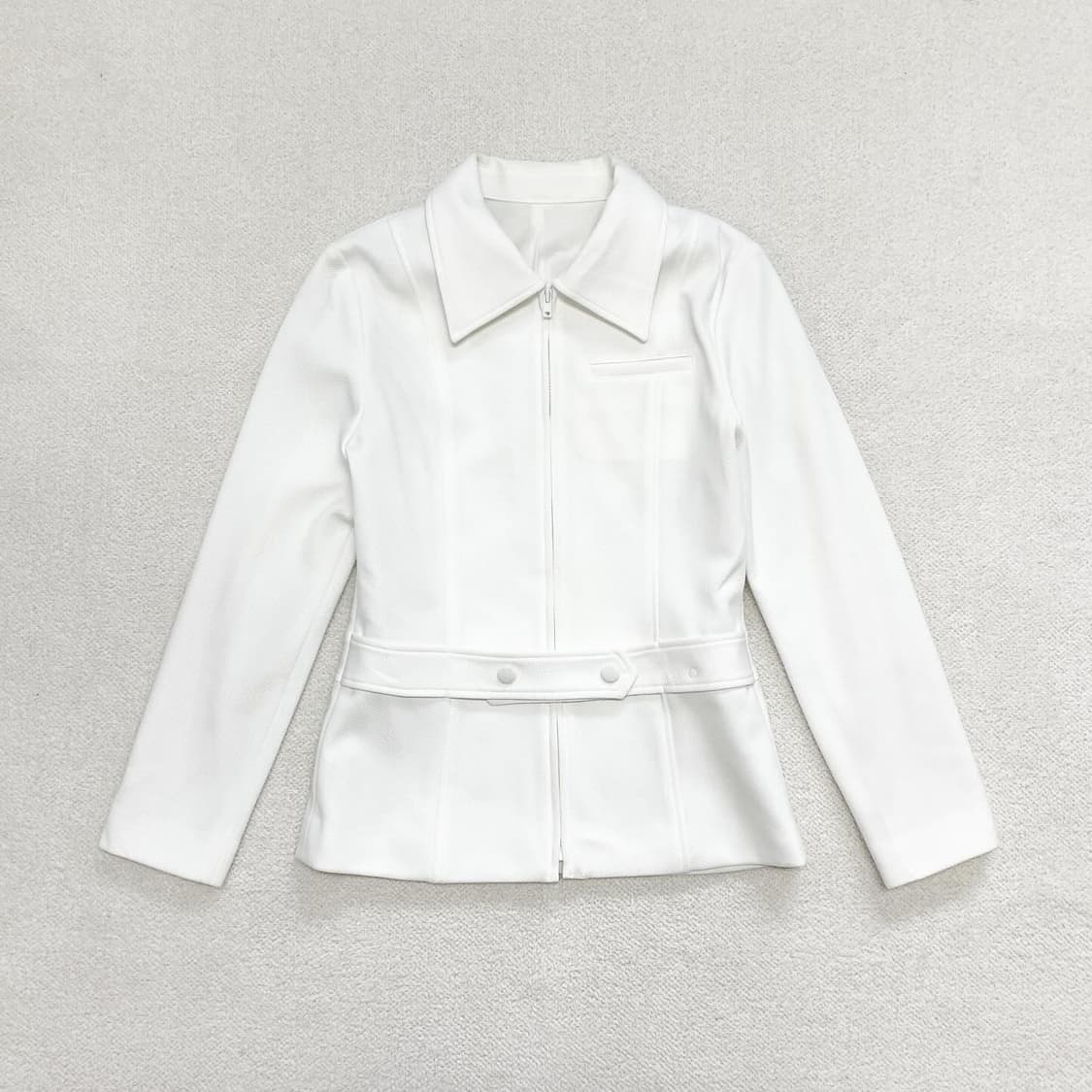 우유화이트 슬림핏 자켓 상품이미지1