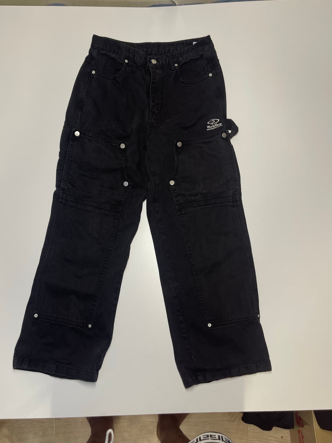 더블니 팬츠 블랙 S 상품이미지2