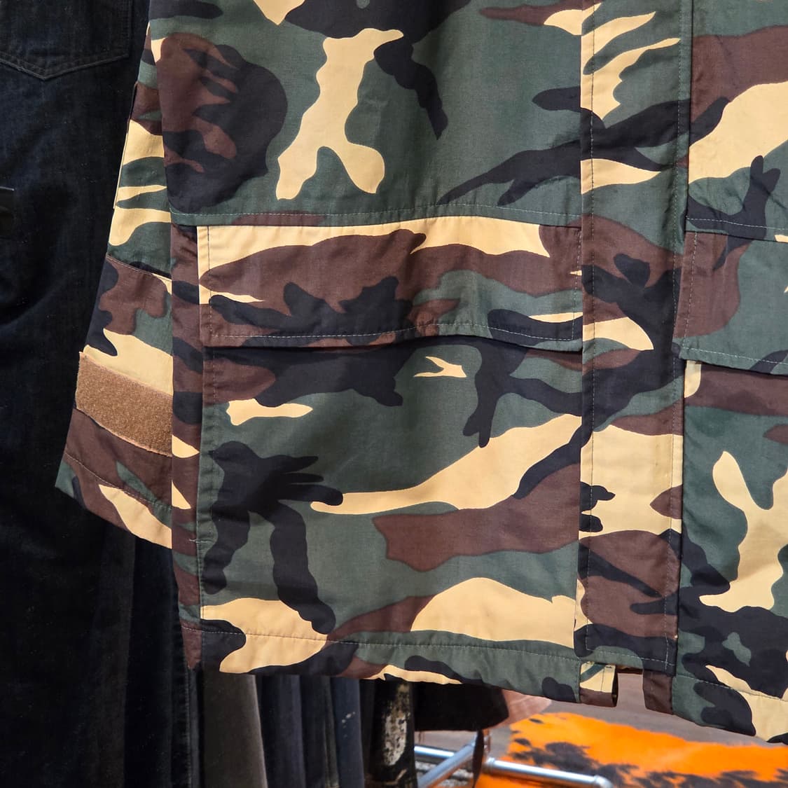 일본 빈티지 카모 밀리터리 바람막이 자켓 상품이미지4