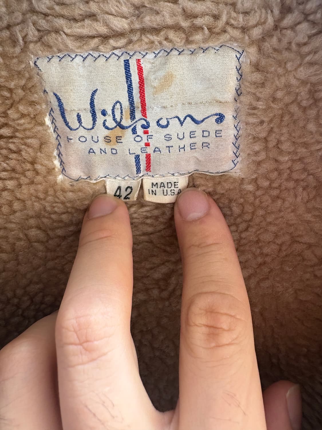 70‘s wilson 웨스턴 레더자켓 made in u.s.a 상품이미지4