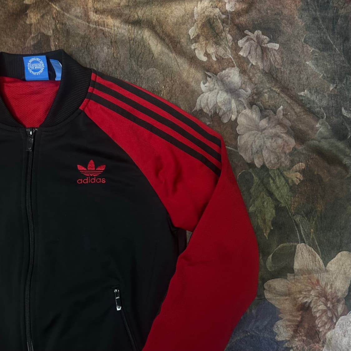 아디다스 빈티지 빅로고 삼선 슈퍼스타블랙트랙탑져지 85 상품이미지2