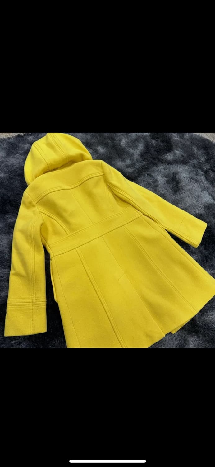 투티/0080 J.CREW 옐로우 후드 더플코트 상품이미지3