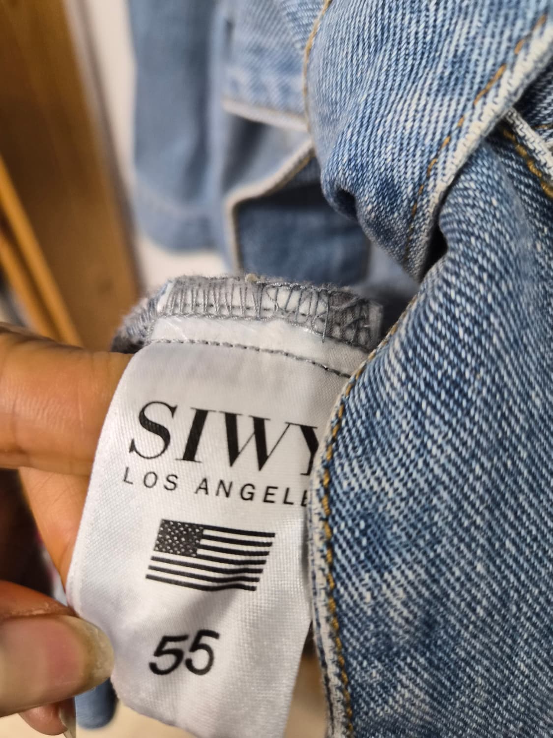 씨위 벨티드 데님자켓 상품이미지4