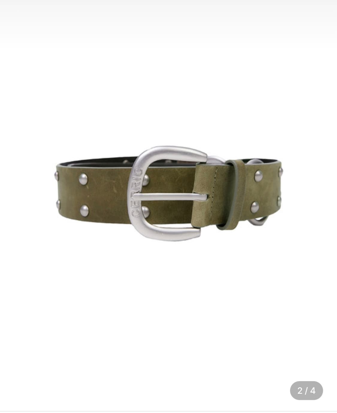 세릭 cerric TWO RING RIVET BELT / Brown 상품이미지3