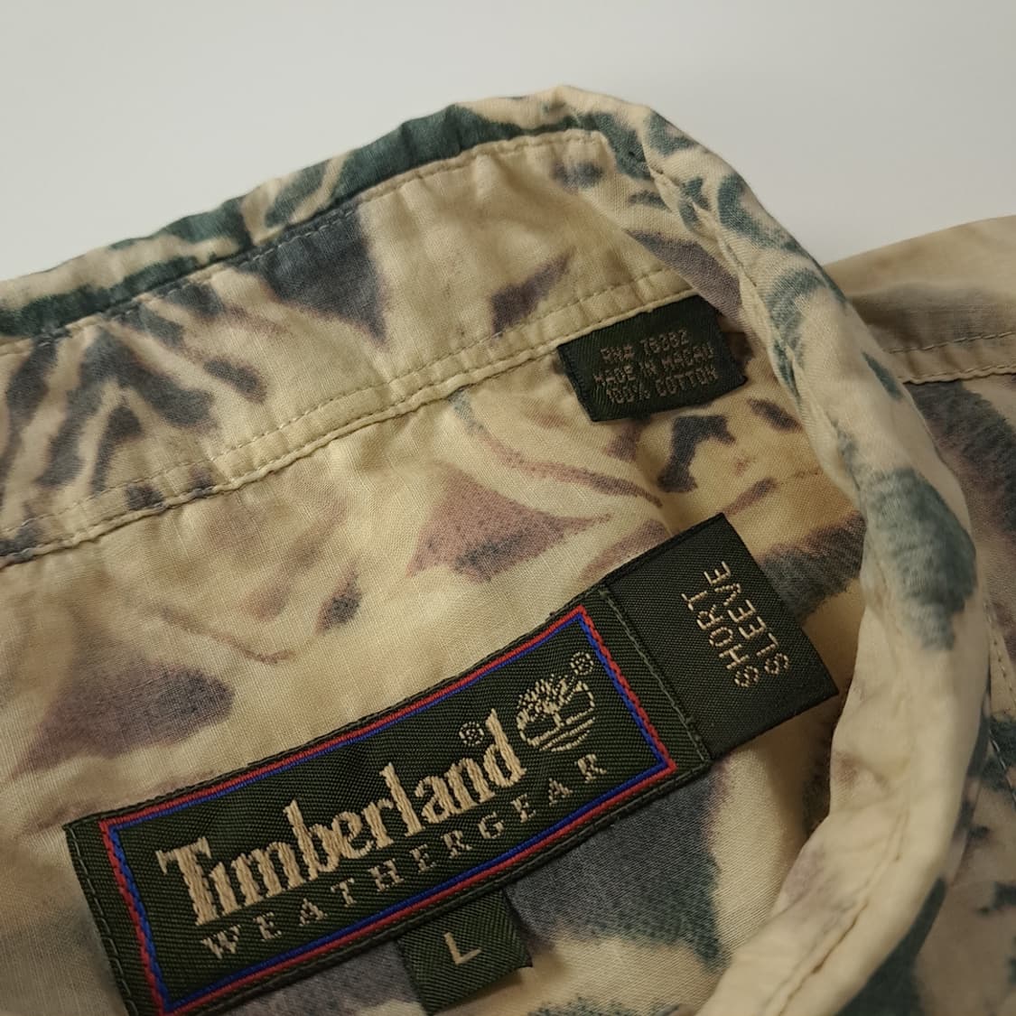 CK383 L 팀버랜드 90s 에스닉 페이즐리 반팔 셔츠 남방 상품이미지3