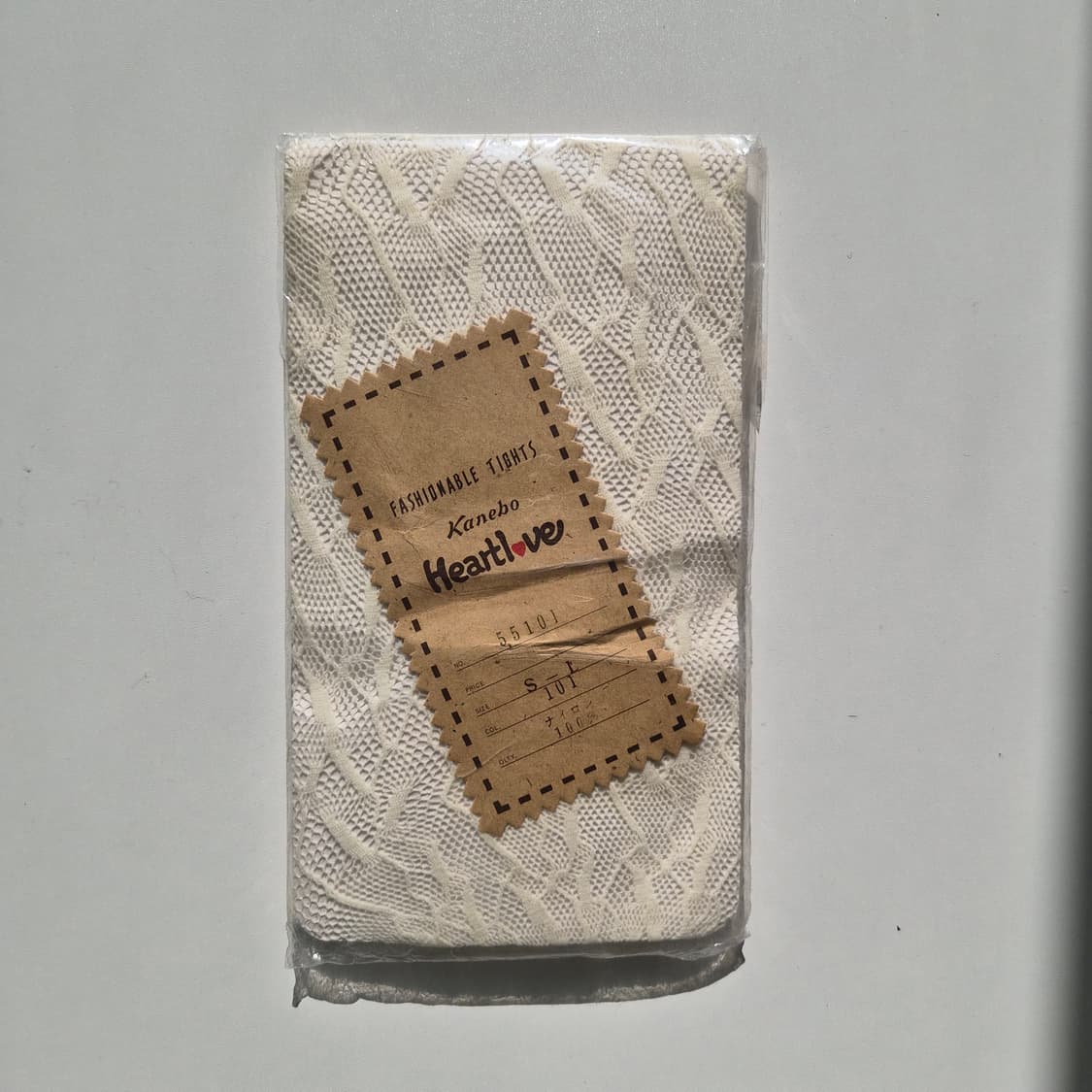 Kanebo Heart Love 아이보리 패턴 망사 팬티스타킹 상품이미지3