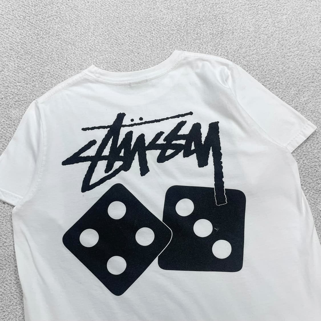 스투시 Stussy 다이스 반팔티 화이트 상품이미지3