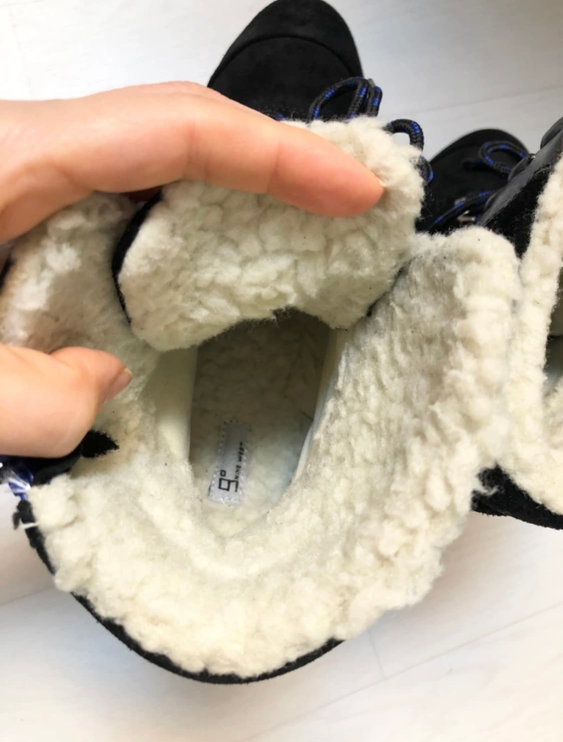 나인웨스트ㅡ천연가죽 웨지힐 부츠 230/양털/새수준 상품이미지6