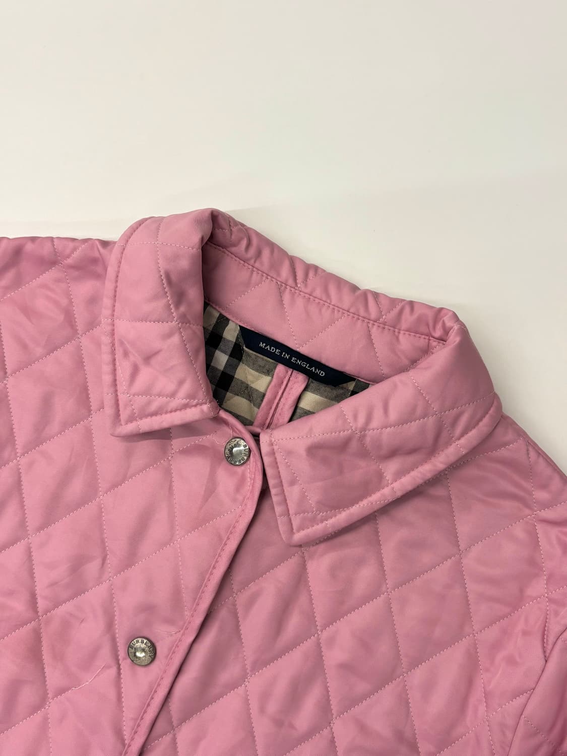 Burberry 버버리 핑크 퀼팅 버튼 자켓 상품이미지4