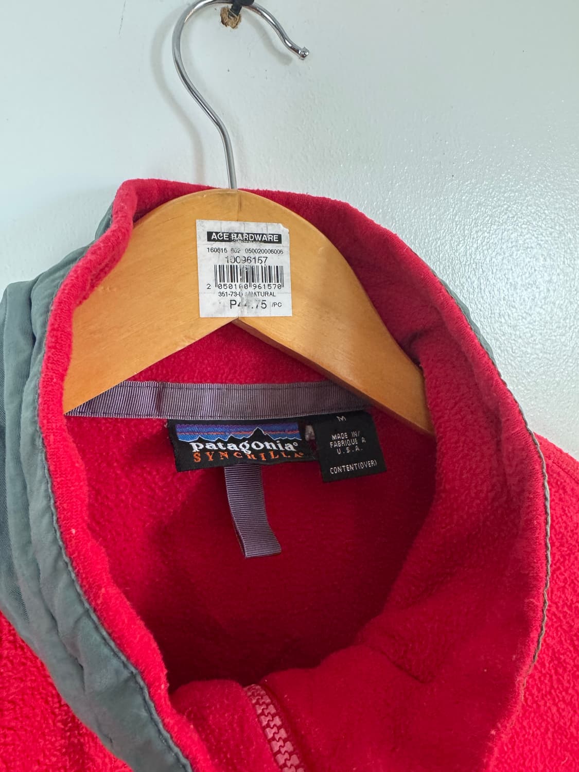 90년대 파타고니아 신칠라 플리스 집업 USA M사이즈. 상품이미지6