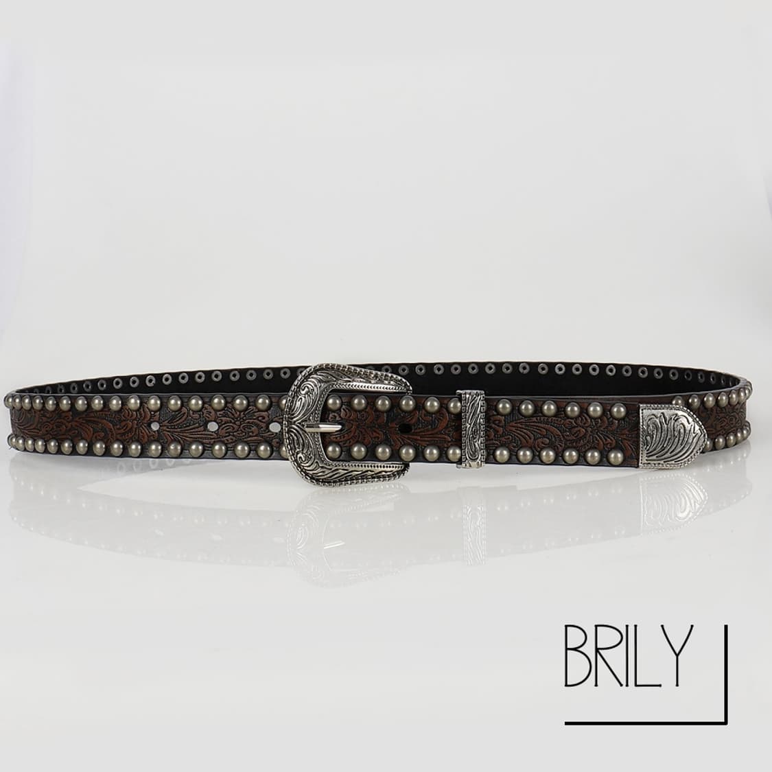 [Unisex] BIN2 엔틱 에스닉 클래식 웨스턴 가죽 벨트 상품이미지3
