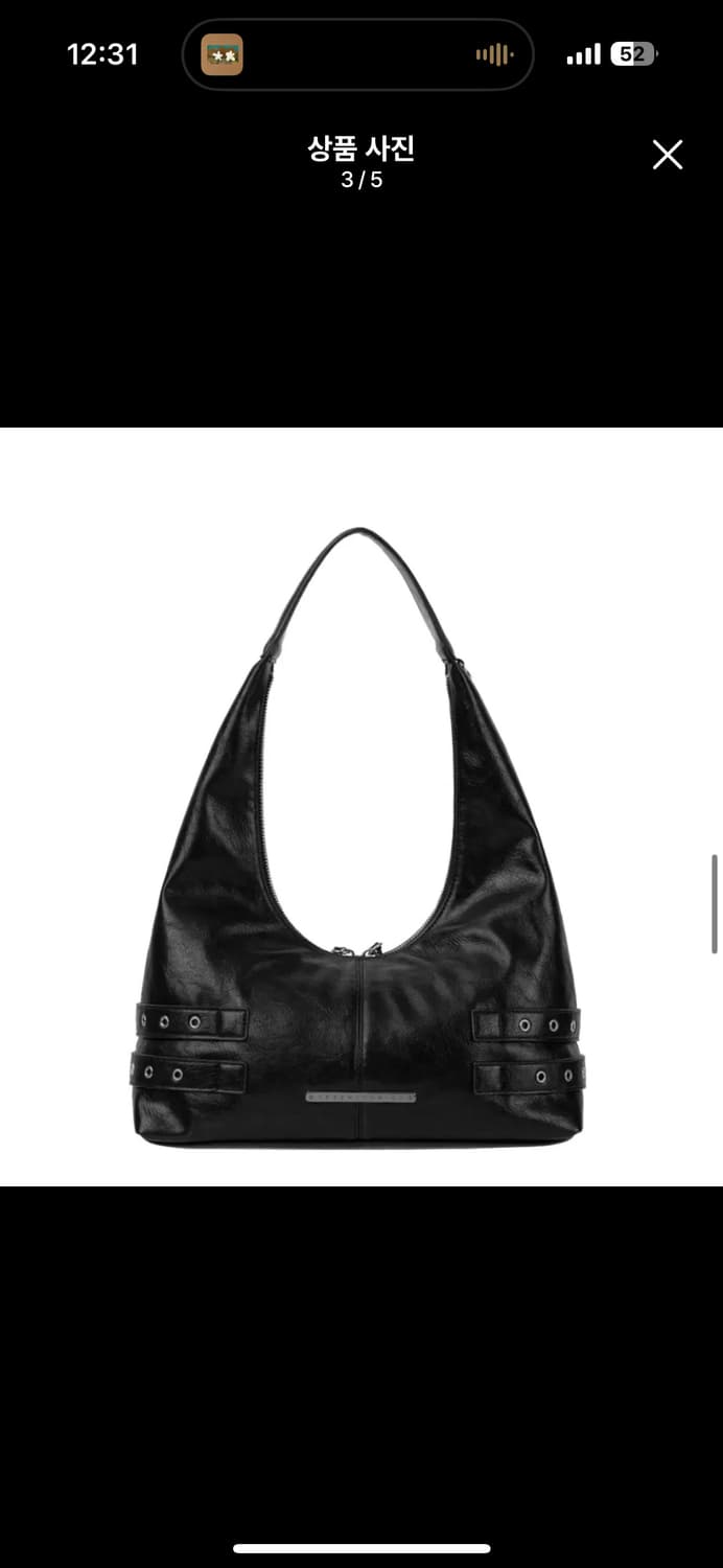 트리밍버드백 가방Double-Buckle Stud Shoulder Bag 상품이미지3