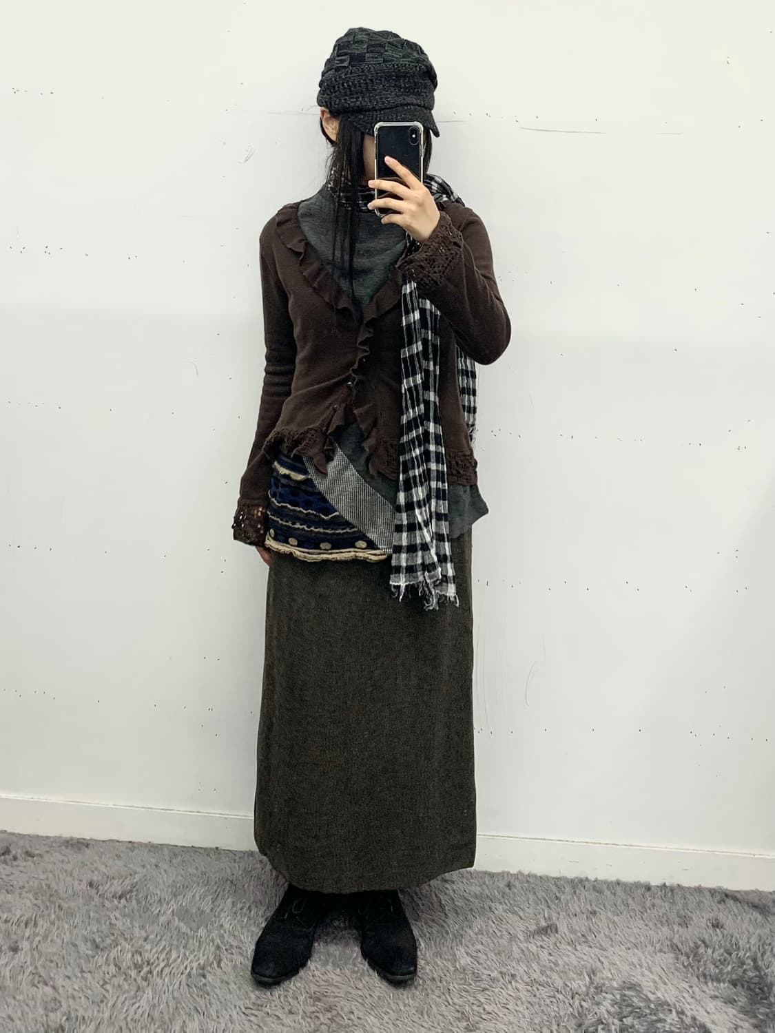 아네스베 셔링 롱스커트 상품이미지2