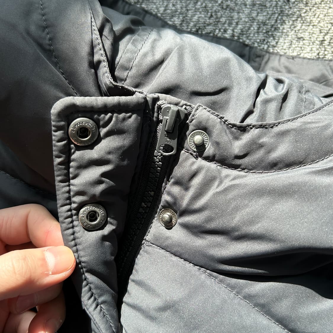 아베크롬비 그레이 패치 로고 후드 패딩 상품이미지4