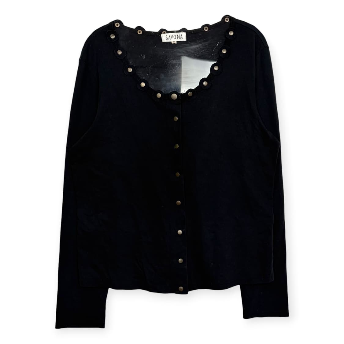 Savona 빈티지 스냅 버튼 가디건 상품이미지1