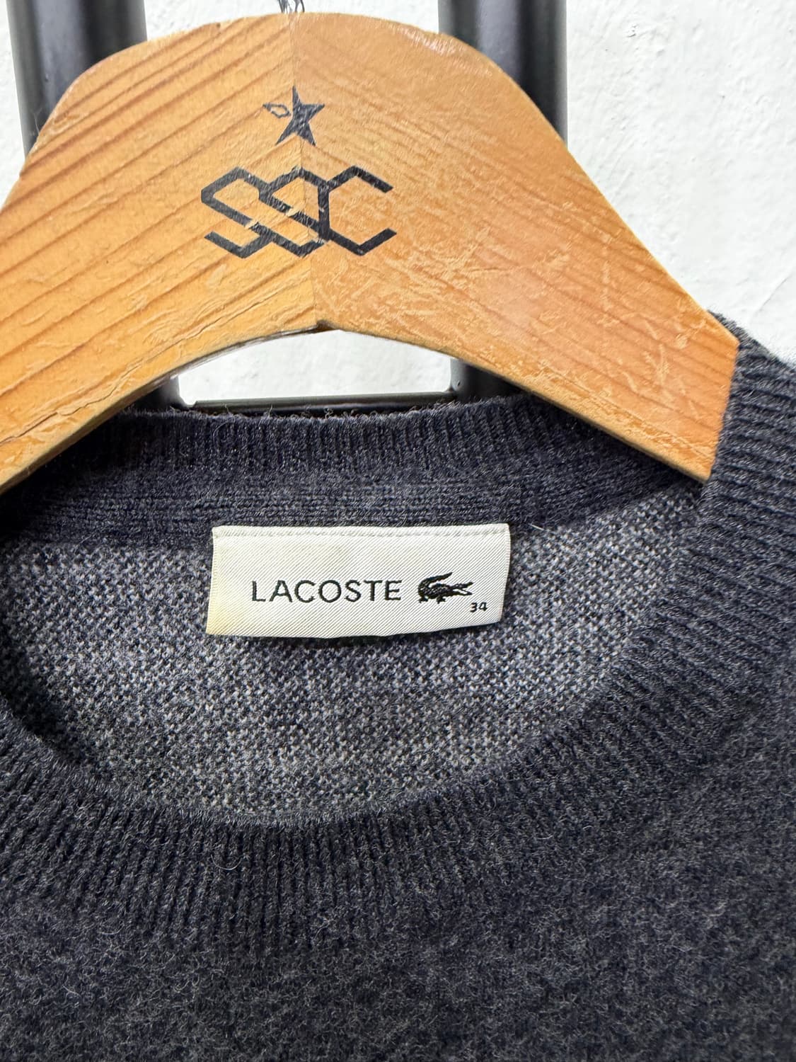 정품) 라코스테 여성 스트라이프 울 니트 34 상품이미지6