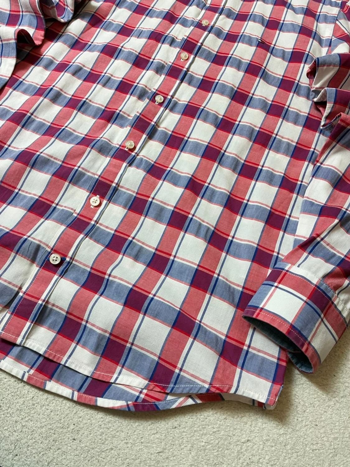 타미힐피거 00's Y2K 컨트리 체크 셔츠 PN8066 상품이미지4