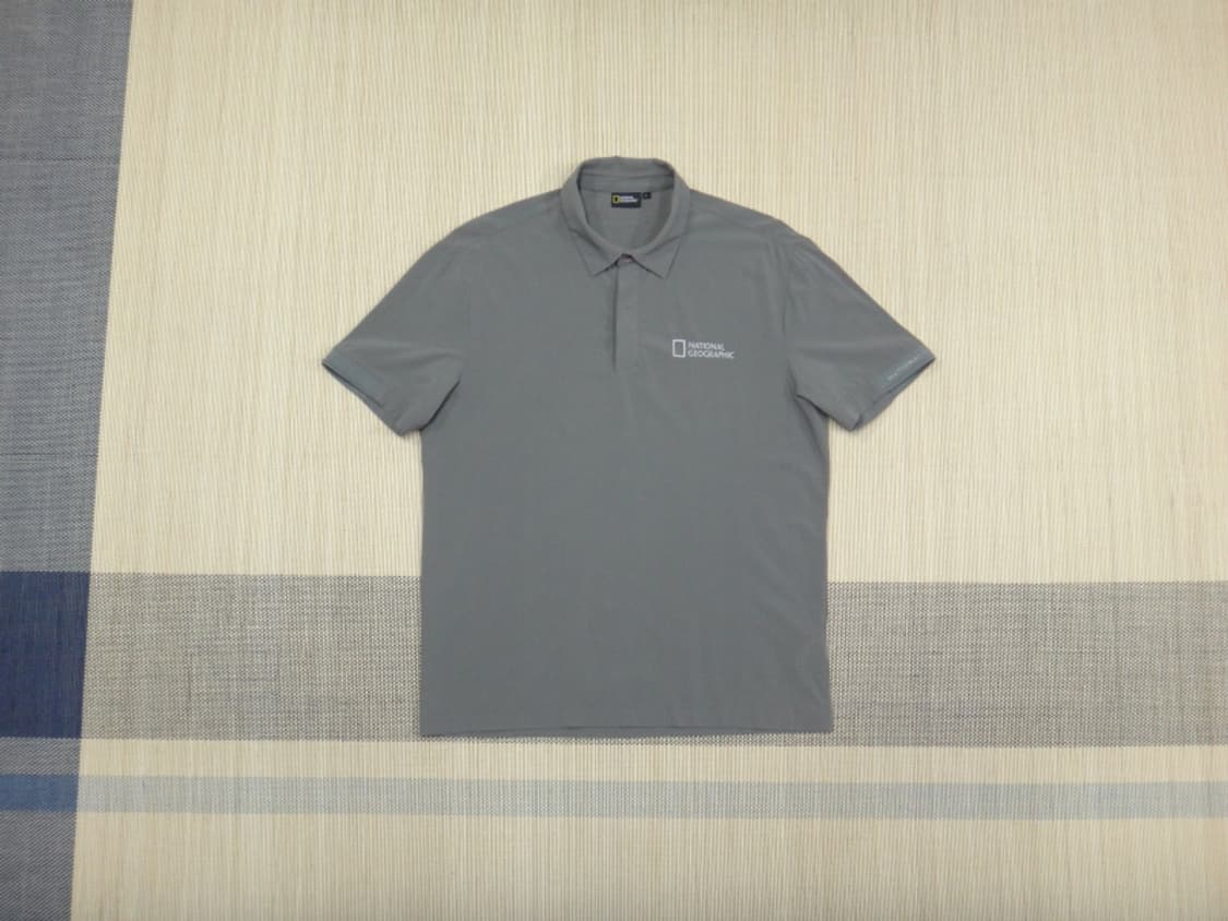 (100) 내셔널지오그래픽 솔리드 에어닷 카라 반팔티 상품이미지1