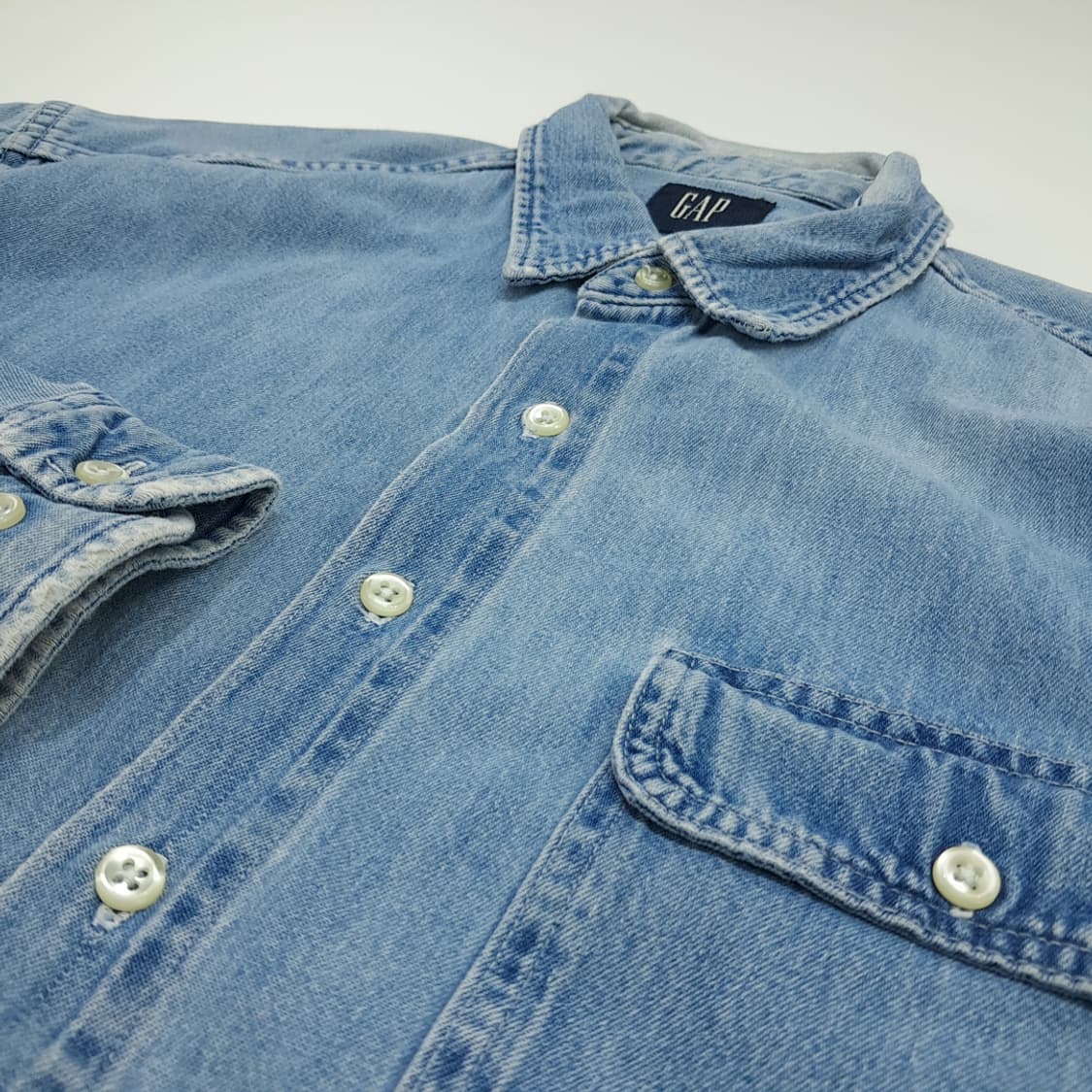 CN776 XL GAP 갭 데님 긴팔 셔츠 상품이미지5