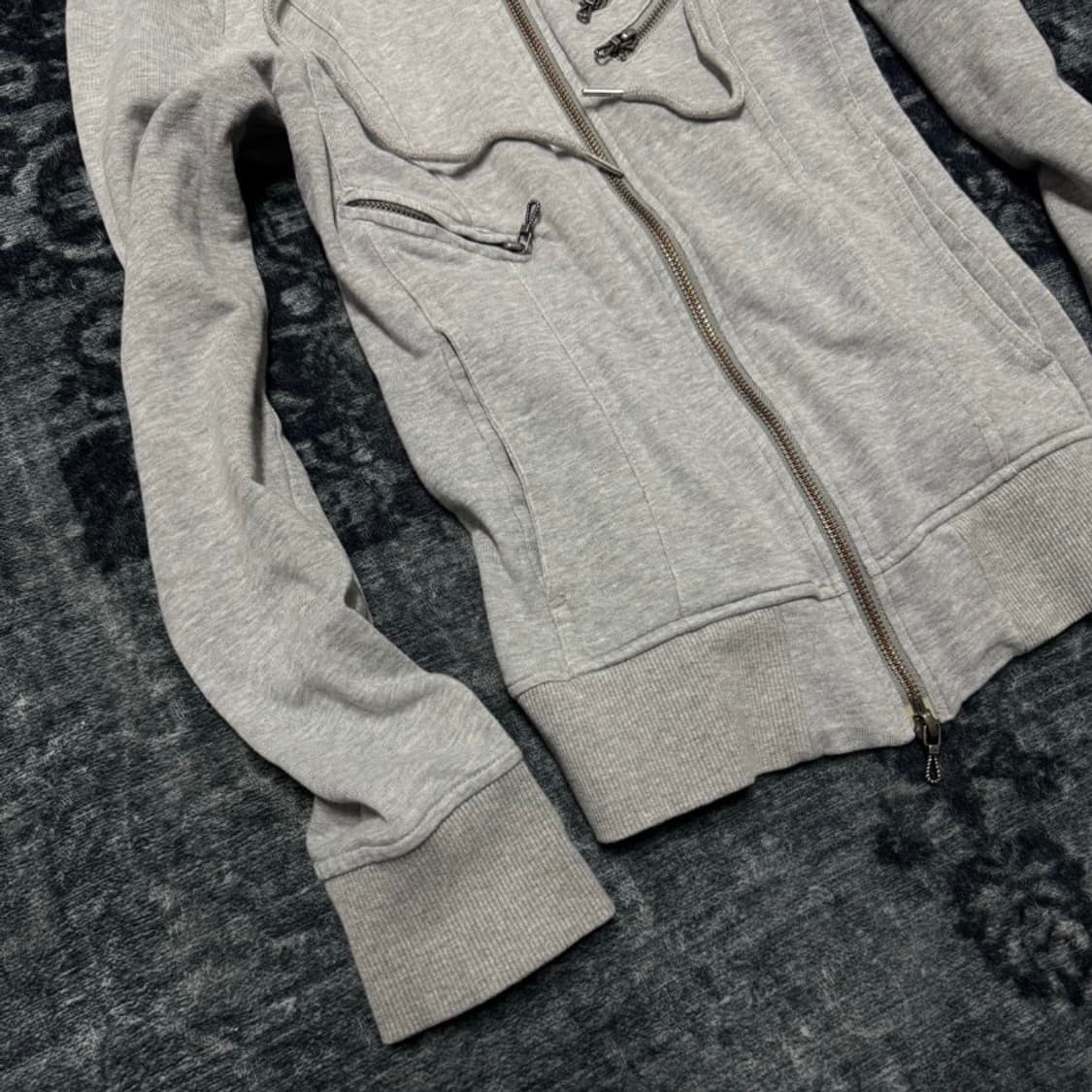 Fuga grey riders multi zip hoodie 상품이미지4