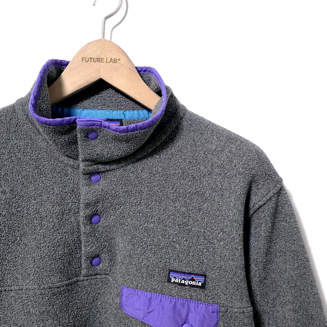 [W/L] 파타고니아 신칠라 스냅티 그레이 퍼플 상품이미지3