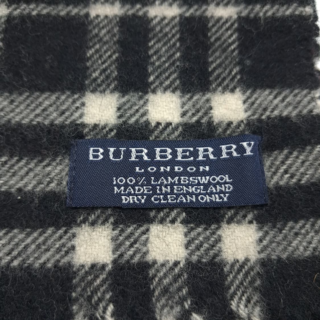 MX218 버버리 블랙 노바체크 램스울 목도리 머플러 상품이미지5