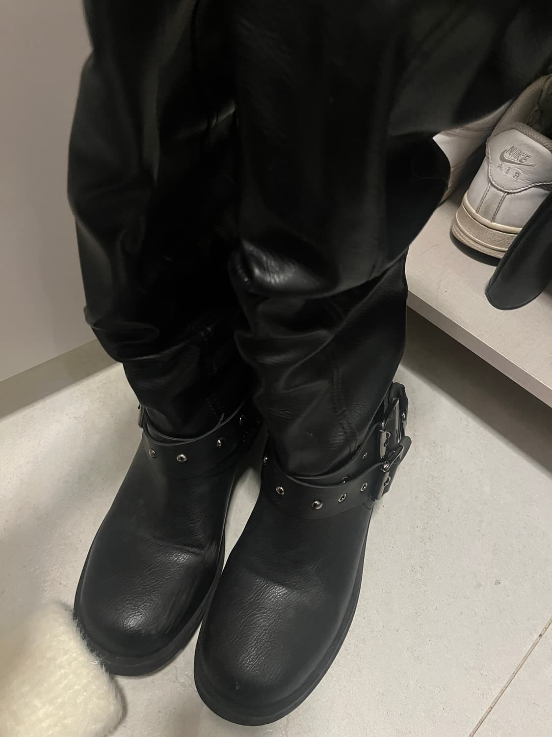 버클 셔링 롱부츠 상품이미지2