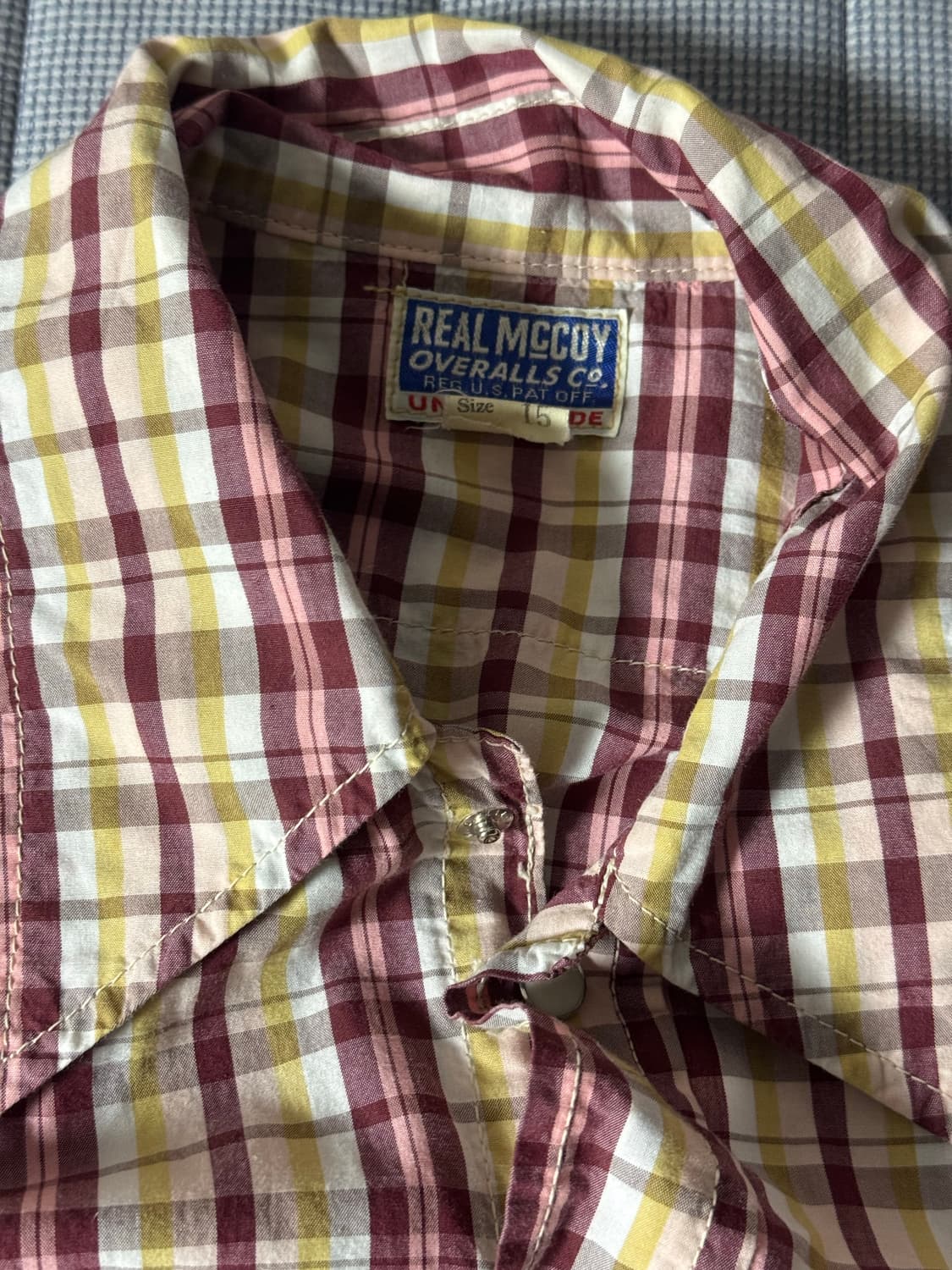 리얼맥코이 웨스턴 셔츠 15사이즈 상품이미지5