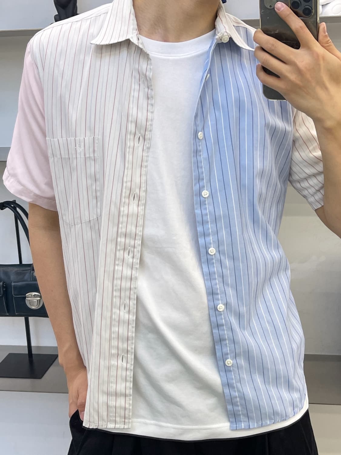 크리스찬 디올 컬러블록 스트라이프 셔츠  상품이미지3
