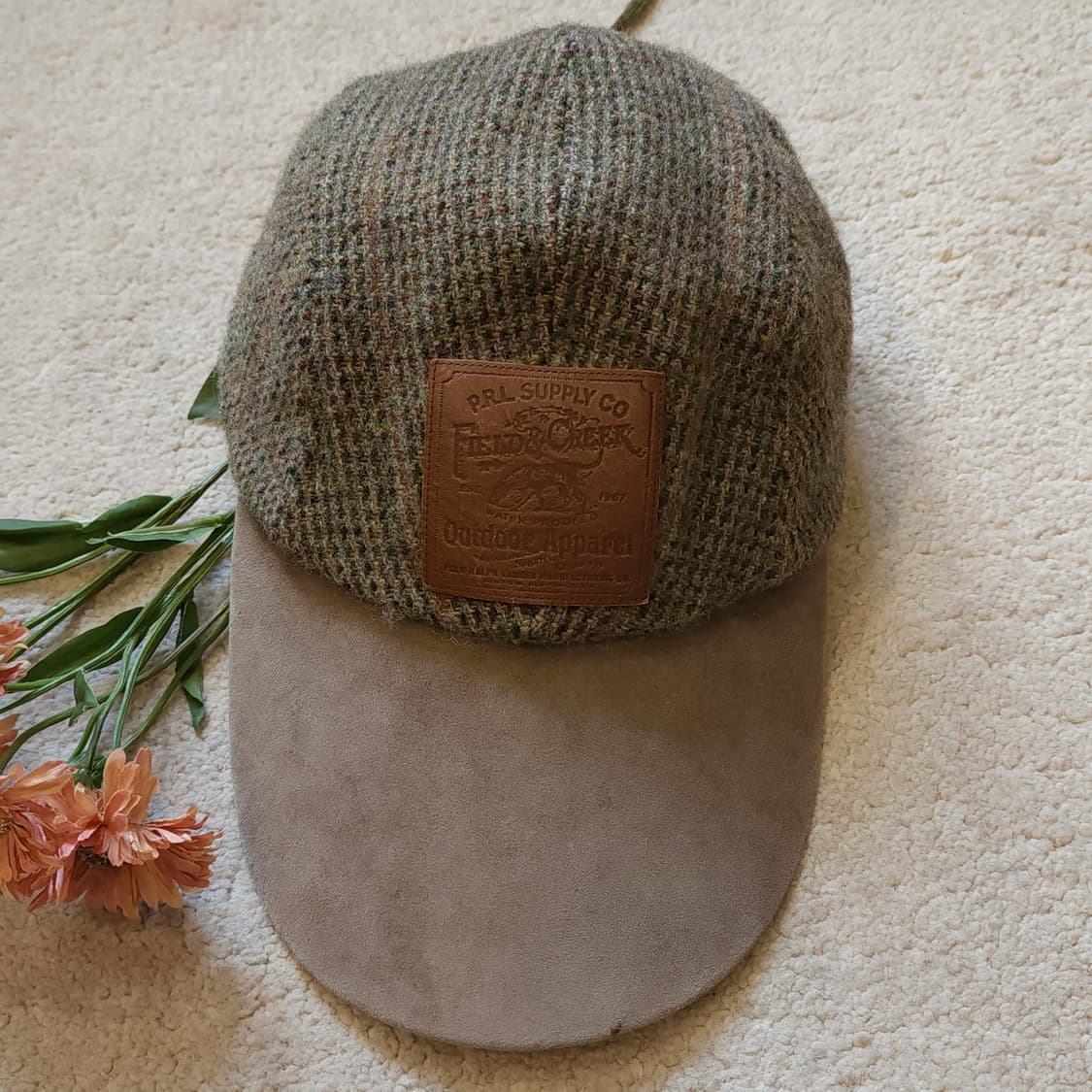 폴로 랄프로렌 캡모자 트위드 울 레더 롱빌 헌팅 캡 F 상품이미지1