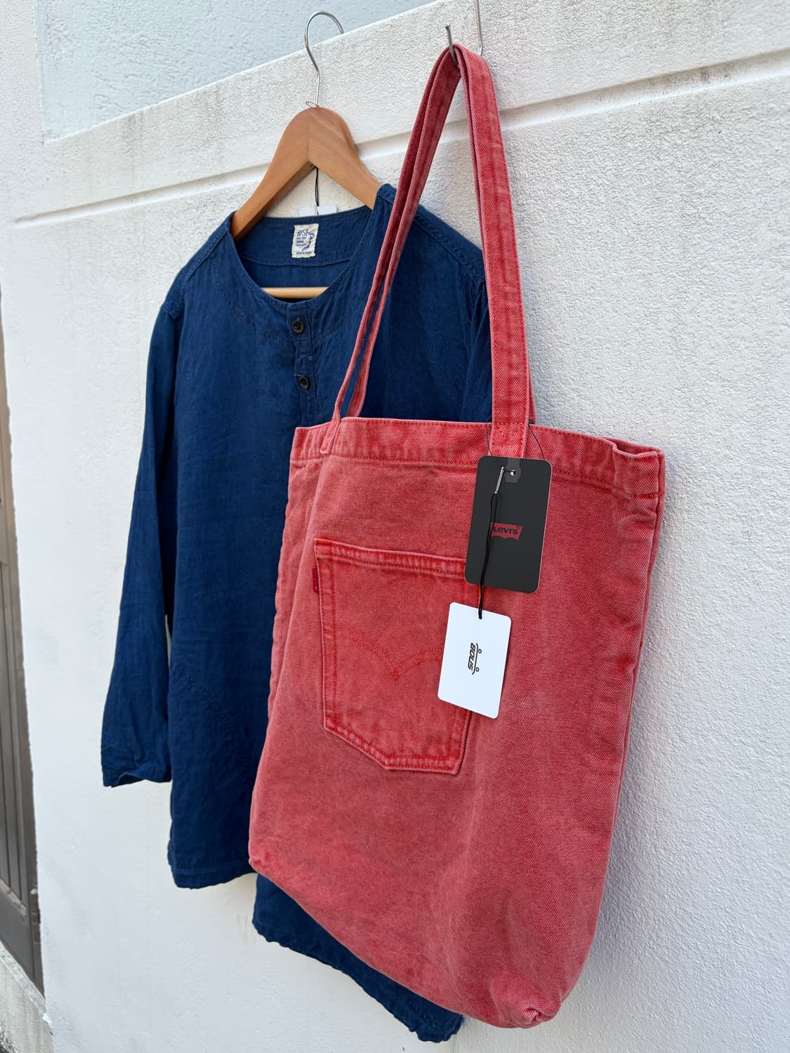 리바이스 핑크데님 토드백 상품이미지5