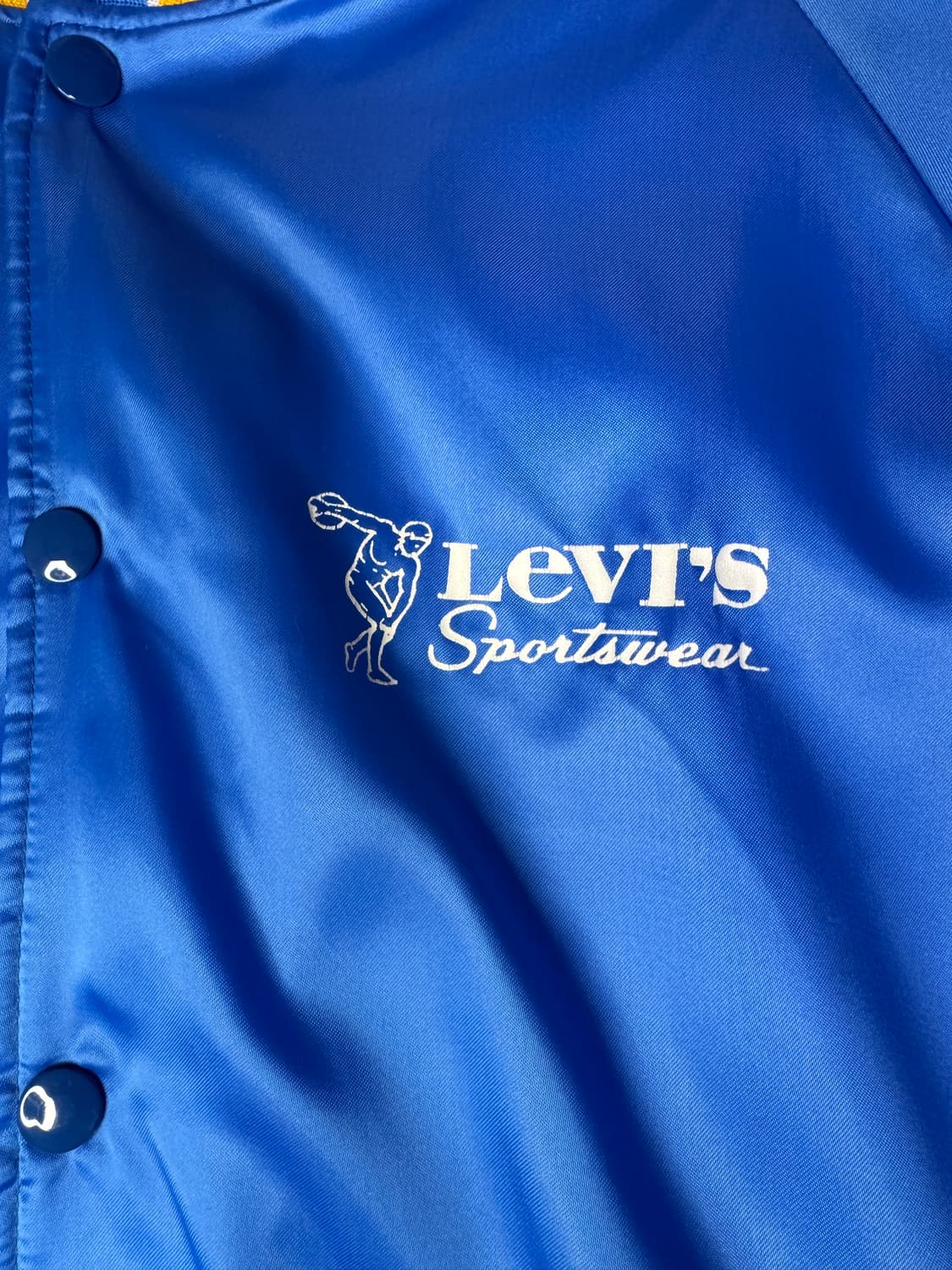 빈티지 90s 리바이스 스포츠웨어 사틴 바시티 스타디움 자켓 L 상품이미지2