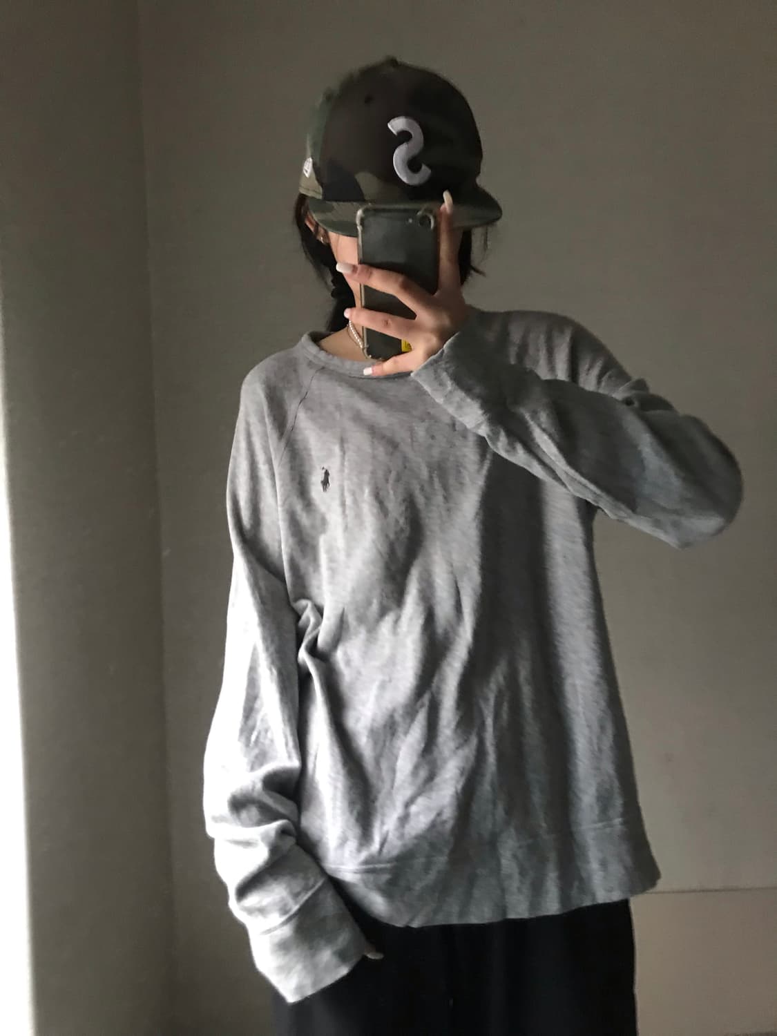 폴로 그레이 맨투맨 상품이미지4