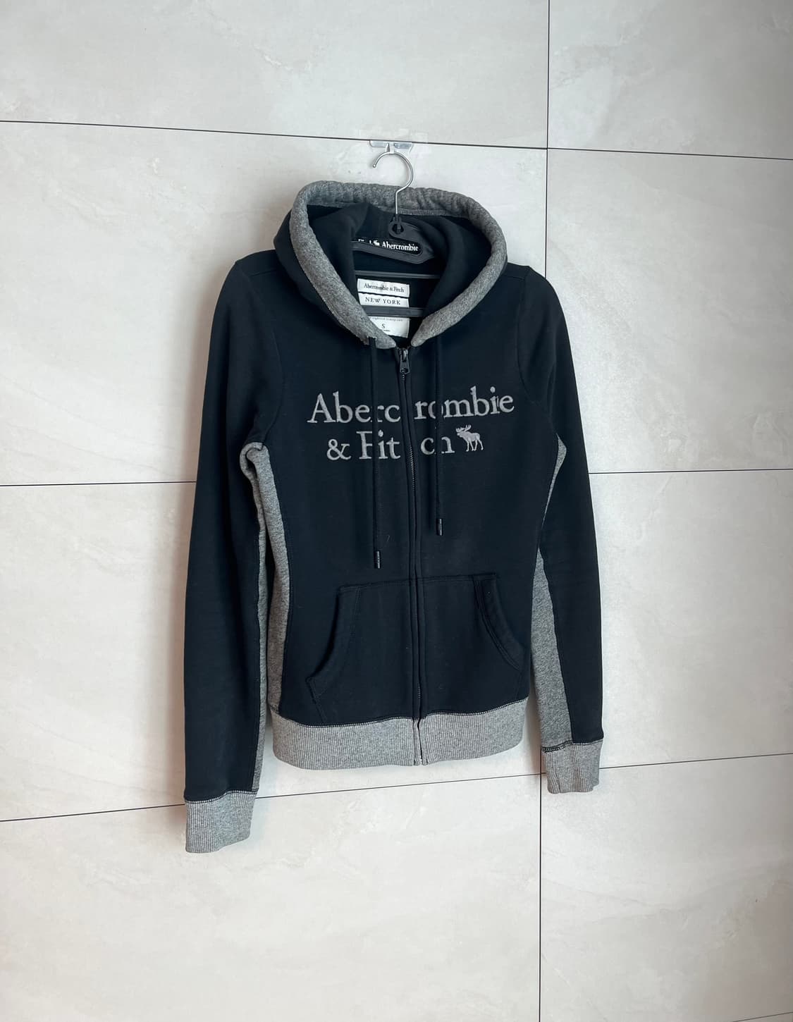 아베크롬비 딱붙핏 순록 스펠로고 대장 후드집업 [S] 상품이미지2