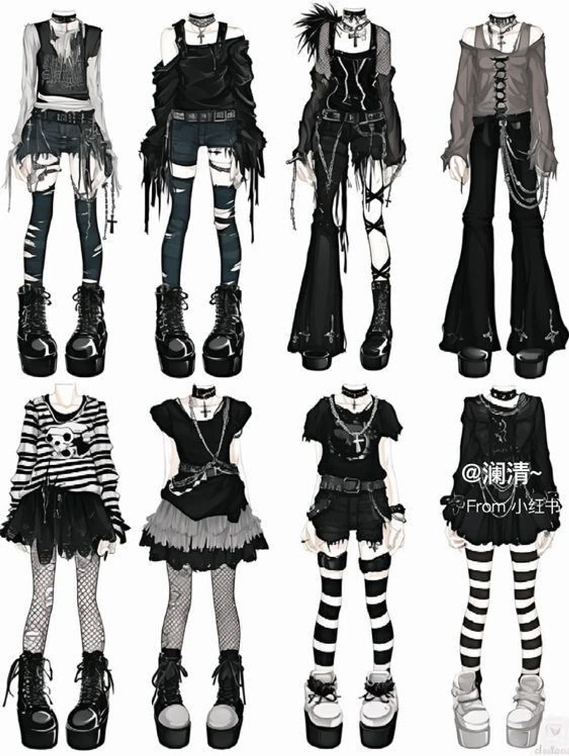 랜박 랜덤박스 고스로리 고스고딕풍 고스펑크 고펑일브섭컬지뢰계양지뢰서브컬처 상품이미지1