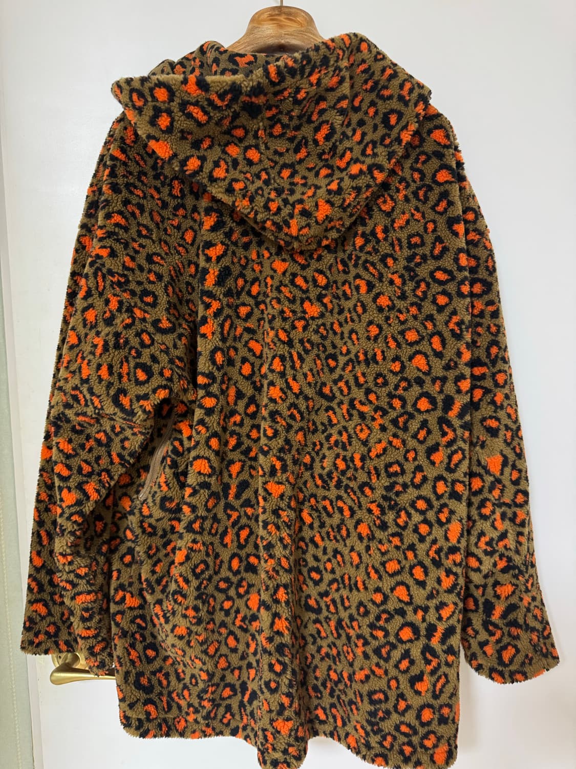 CAL O LINE 레오파드 후리스 코트 상품이미지3