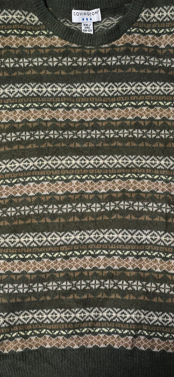 Covington 페어아일 니트 울 스웨터 XXL 상품이미지4