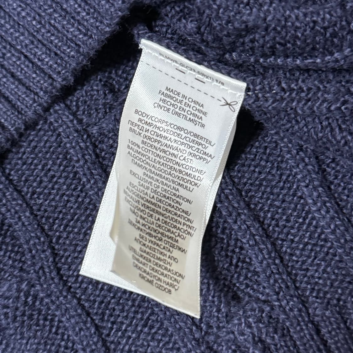 [정품 QR] 폴로 랄프로렌 꽈배기 니트 네이비 상품이미지8