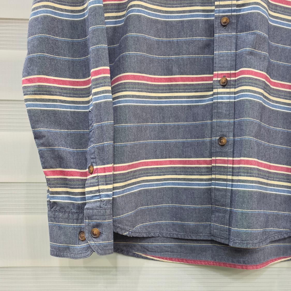 라코스테 스트라이프 셔츠- 40 상품이미지4