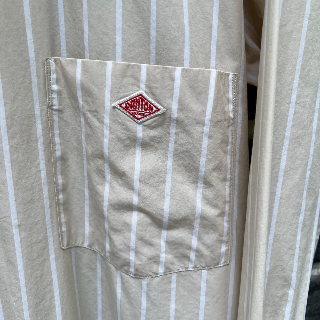 단톤 스트라이프 셔츠 원피스 상품이미지3