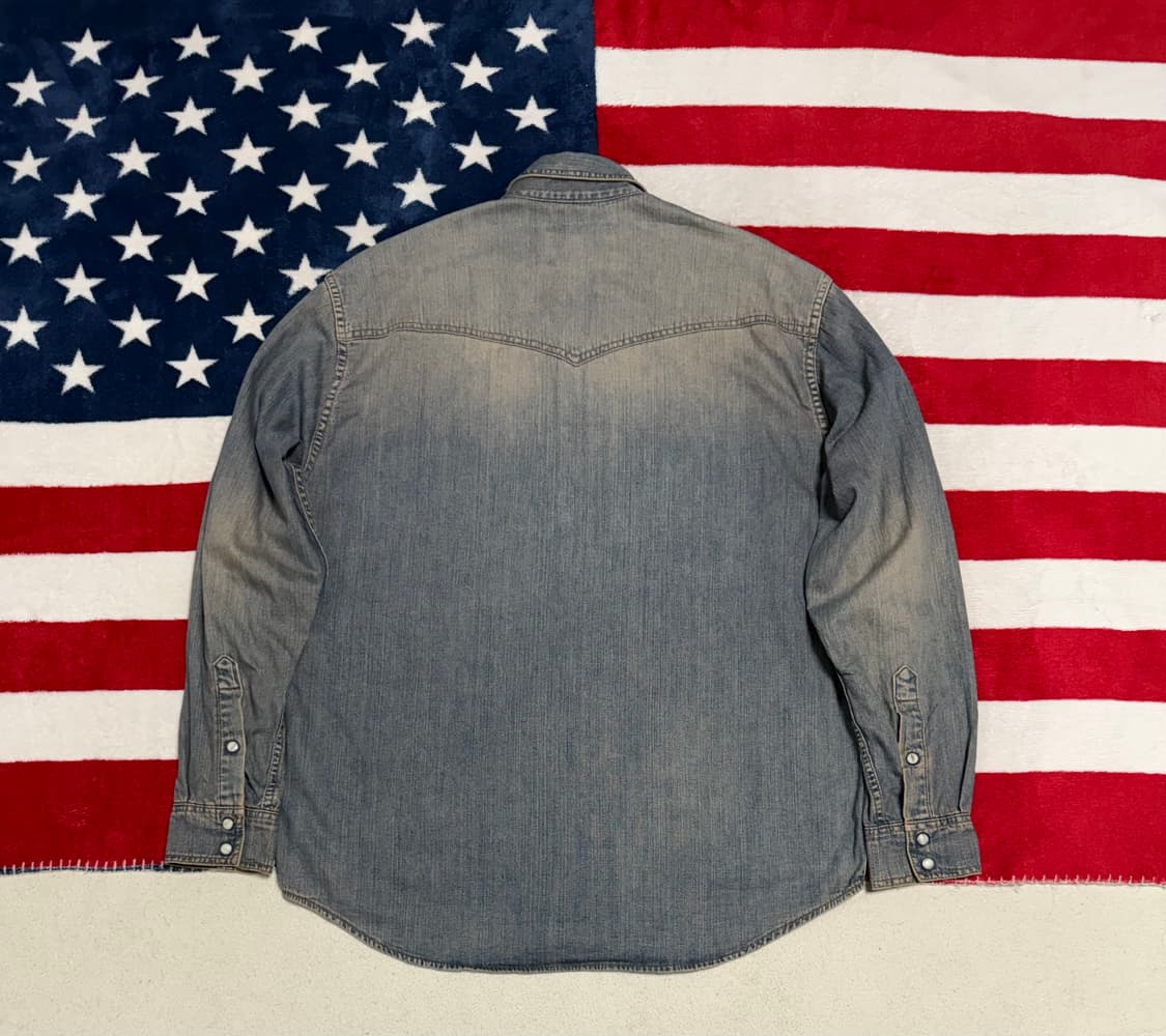 랭글러 웨스턴 데님셔츠 Wrangler Western shirt [XL] 상품이미지8