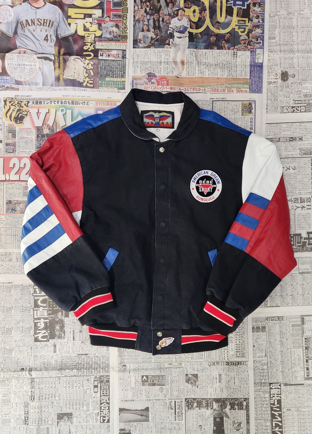 90's Jeff Hamilton 베베 스포츠 레이싱 레더 자켓 M 상품이미지2