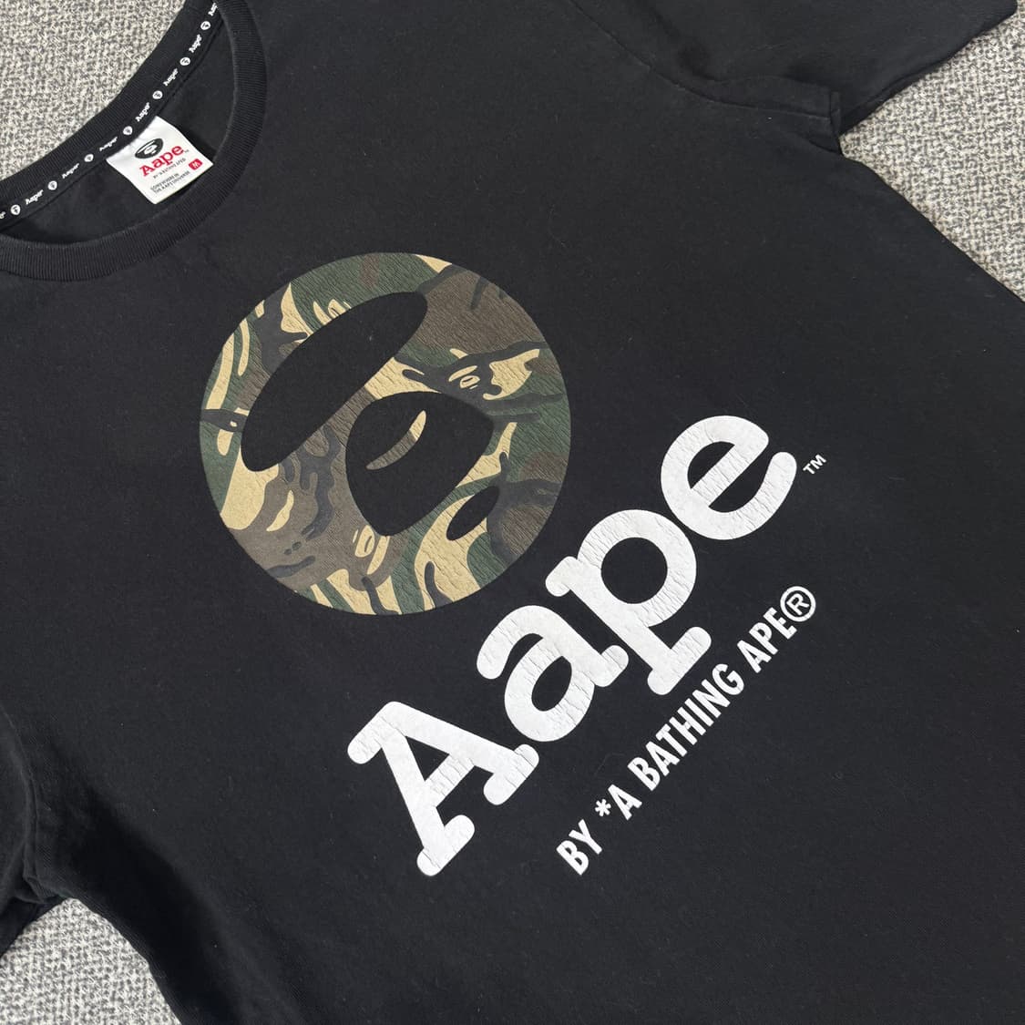 에이프 Aape 사루 카모 반팔 상품이미지2