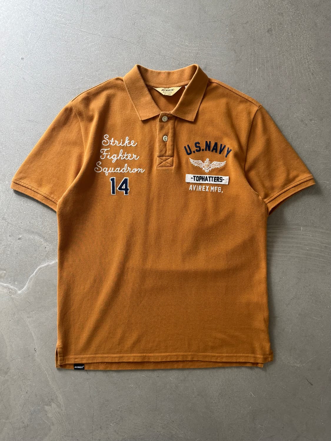 Avirex Embroidered Cotton Polo Shirt 상품이미지2